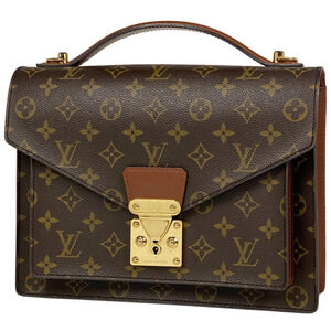 Louis Vuitton Monceau Shoulder Bag Handbag Monogram Brown